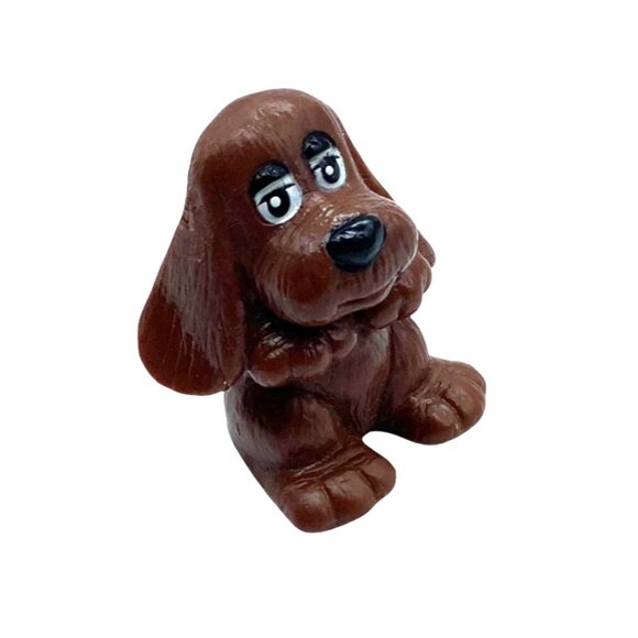 Vtg 1984 Pound Puppies Figure Cake Topper Plastic PPV Miniature Child Birthday - Picture 2 of 7